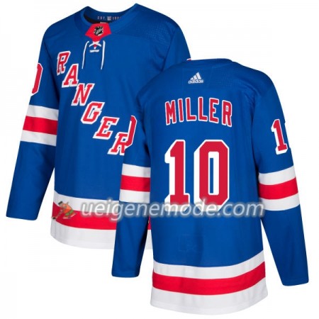 Herren Eishockey New York Rangers Trikot J.T. Miller 10 Adidas 2017-2018 Royal Authentic